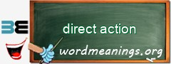 WordMeaning blackboard for direct action